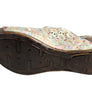 Orizonte Deb Womens European Leather Comfortable Wedge Slide Sandals