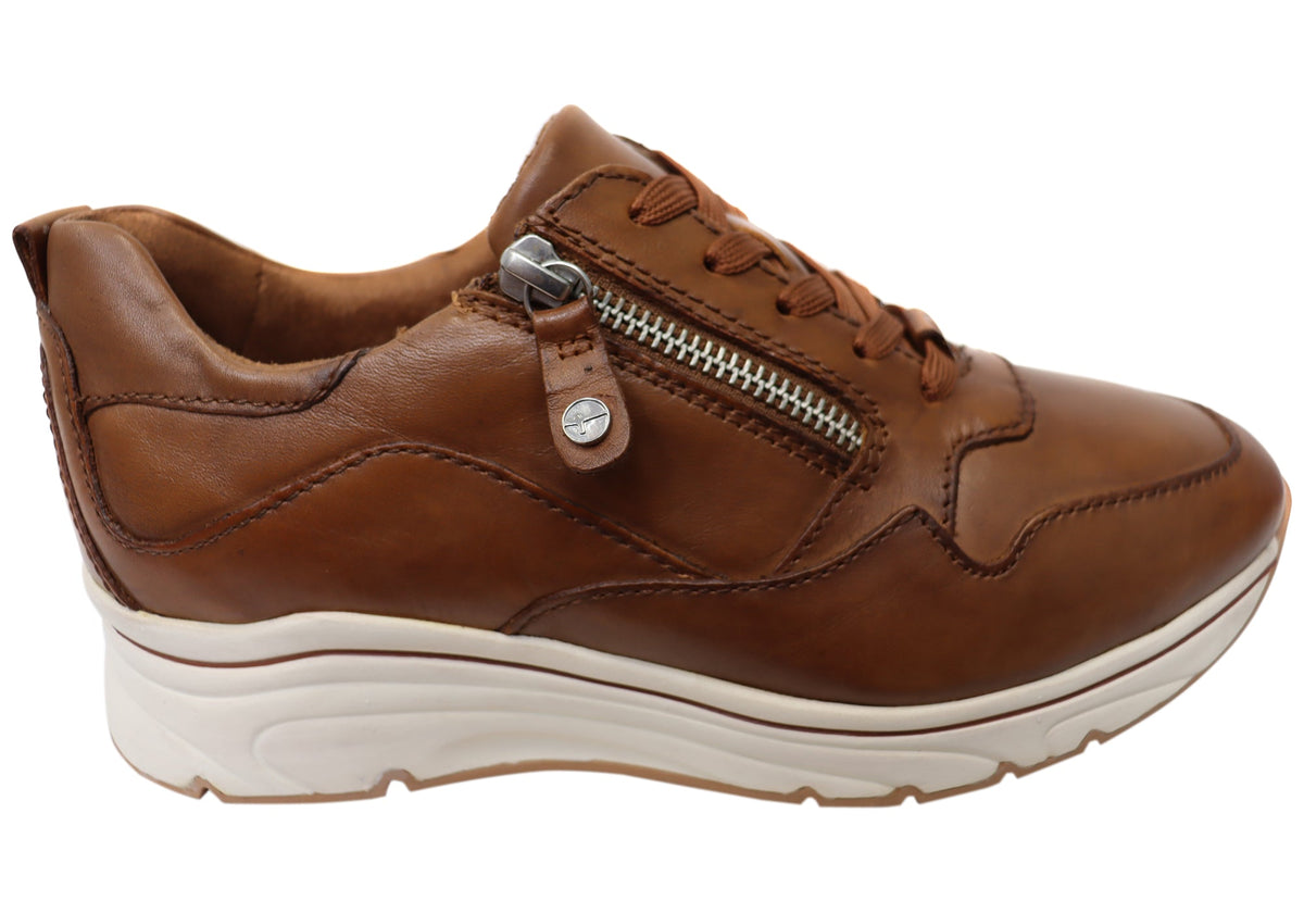 Tamaris Comfort Sneaker Damen WeiÃƒÂŸ Leder Tamaris Tamaris