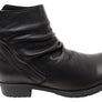 Orizonte Castle Womens European Comfortable Leather Ankle Boots