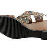 J Gean Sonya Womens Comfortable Leather Wedge Sandals Made In Brazil