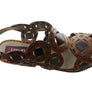 J Gean Sonya Womens Comfortable Leather Wedge Sandals Made In Brazil