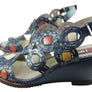 J Gean Sonya Womens Comfortable Leather Wedge Sandals Made In Brazil
