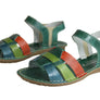 Andacco Mona Womens Comfortable Flat Leather Sandals Made In Brazil