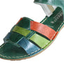 Andacco Mona Womens Comfortable Flat Leather Sandals Made In Brazil