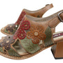 J Gean Queen Womens Comfortable Leather Heels Sandals Made In Brazil