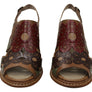 J Gean Queen Womens Comfortable Leather Heels Sandals Made In Brazil