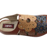 J Gean Orchid Womens Comfortable Leather Sandals Made In Brazil