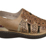 J Gean Orchid Womens Comfortable Leather Sandals Made In Brazil