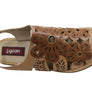 J Gean Orchid Womens Comfortable Leather Sandals Made In Brazil