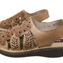 J Gean Orchid Womens Comfortable Leather Sandals Made In Brazil
