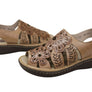 J Gean Orchid Womens Comfortable Leather Sandals Made In Brazil