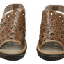 J Gean Orchid Womens Comfortable Leather Sandals Made In Brazil