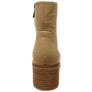 Hush Puppies Superb Womens Leather Comfortable Mid Heel Ankle Boots