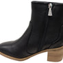 Hush Puppies Superb Womens Leather Comfortable Mid Heel Ankle Boots