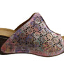 Orizonte Deb Womens European Leather Comfortable Wedge Slide Sandals