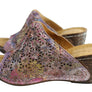 Orizonte Deb Womens European Leather Comfortable Wedge Slide Sandals