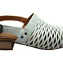 Orizonte Greta Womens European Leather Low Heel Comfortable Sandals