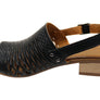 Orizonte Greta Womens European Leather Low Heel Comfortable Sandals