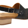 Orizonte Greta Womens European Leather Low Heel Comfortable Sandals