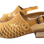 Orizonte Greta Womens European Leather Low Heel Comfortable Sandals