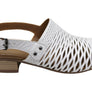 Orizonte Greta Womens European Leather Low Heel Comfortable Sandals