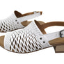 Orizonte Greta Womens European Leather Low Heel Comfortable Sandals