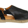Orizonte Katrina Womens European Leather Comfort Espadrille Sandals