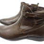 Perlatto Lane Womens Comfortable Leather Ankle Boots Made In Brazil