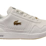 Lacoste Mens Comfortable Lace Up Leather T Clip Sneakers