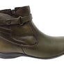 Perlatto Lane Womens Comfortable Leather Ankle Boots Made In Brazil