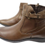 Perlatto Lane Womens Comfortable Leather Ankle Boots Made In Brazil