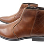 Perlatto Morgan Womens Comfortable Leather Ankle Boots Made In Brazil