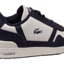 Lacoste Mens Comfortable Leather Graphic Print T Clip Sneakers