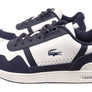 Lacoste Mens Comfortable Leather Graphic Print T Clip Sneakers