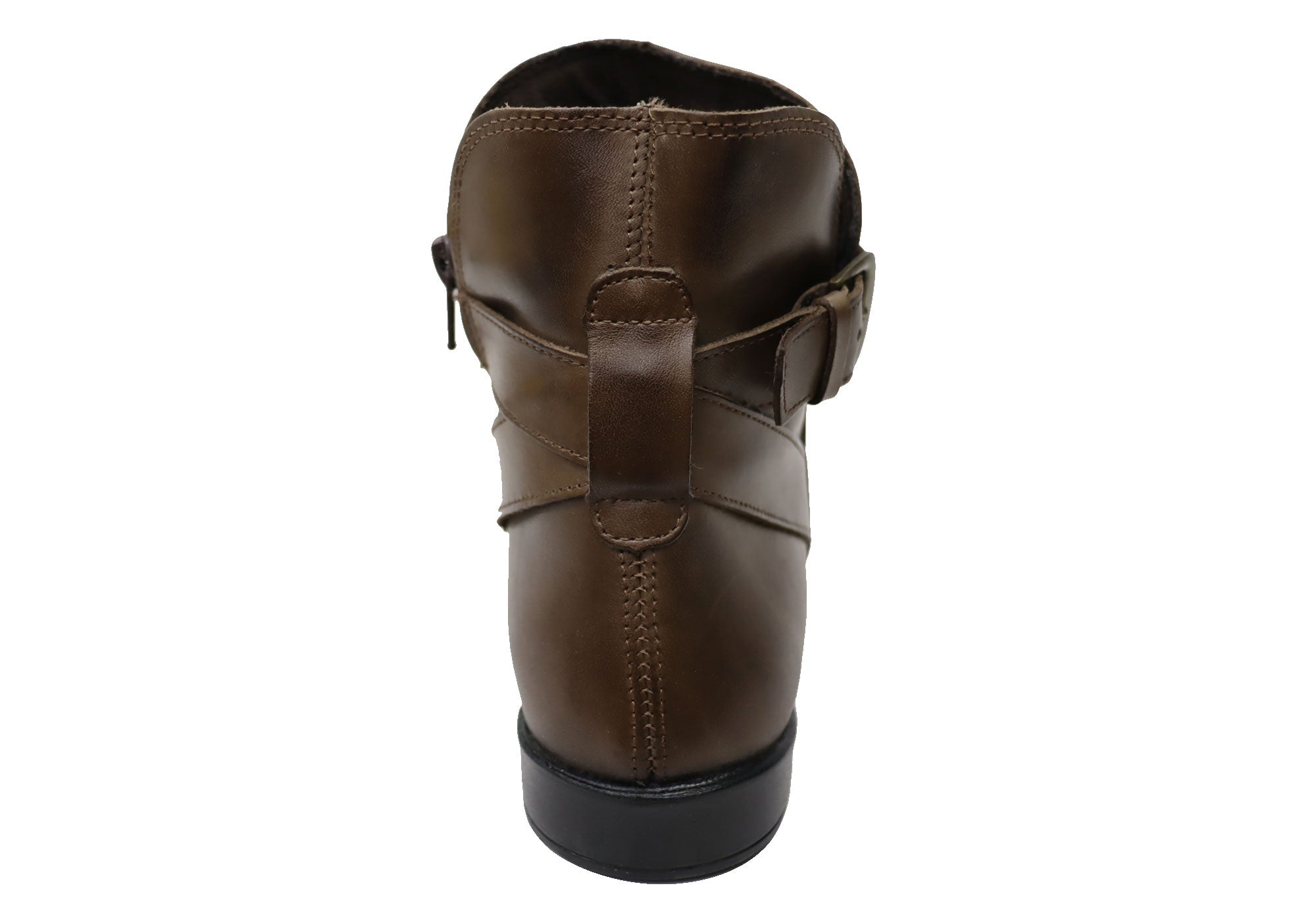 Perlatto Penny Womens Comfortable Leather Ankle Boots Made In Brazil