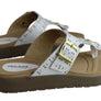 Pegada Jess Womens Cushioned Leather Sandals Thongs Made In Brazil