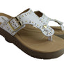 Pegada Jess Womens Cushioned Leather Sandals Thongs Made In Brazil