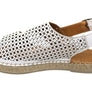Orizonte Cove Womens European Leather Comfortable Espadrille Sandals