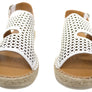 Orizonte Cove Womens European Leather Comfortable Espadrille Sandals