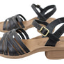 New Face Arla Womens Brazilian Comfortable Leather Low Heel Sandals