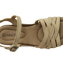 New Face Arla Womens Brazilian Comfortable Leather Low Heel Sandals