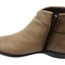 Perlatto Lotty Womens Comfortable Leather Ankle Boots Made In Brazil