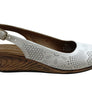Orizonte Dominica Womens European Leather Comfortable Wedge Sandals