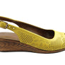 Orizonte Dominica Womens European Leather Comfortable Wedge Sandals