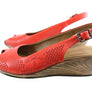 Orizonte Dominica Womens European Leather Comfortable Wedge Sandals