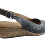 Orizonte Dominica Womens European Leather Comfortable Wedge Sandals