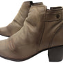 Perlatto Brooke Womens Comfortable Leather Ankle Boots Made In Brazil