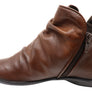 Perlatto Linda Womens Comfortable Leather Ankle Boots Made In Brazil