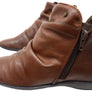 Perlatto Linda Womens Comfortable Leather Ankle Boots Made In Brazil