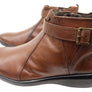 Perlatto Tess Womens Comfortable Leather Ankle Boots Made In Brazil